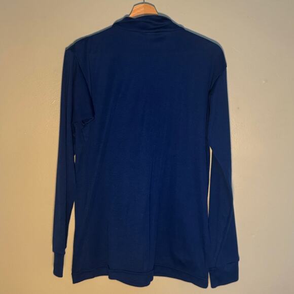 Men's M Vintage 80/90s Old Tag Navy Blue Patagonia Capilene 1/4 Zip Base Layer - Picture 3 of 4